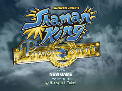 Shaman King Power of Spirit PS2 PlayStation 2 fighting action game retro video game title screen