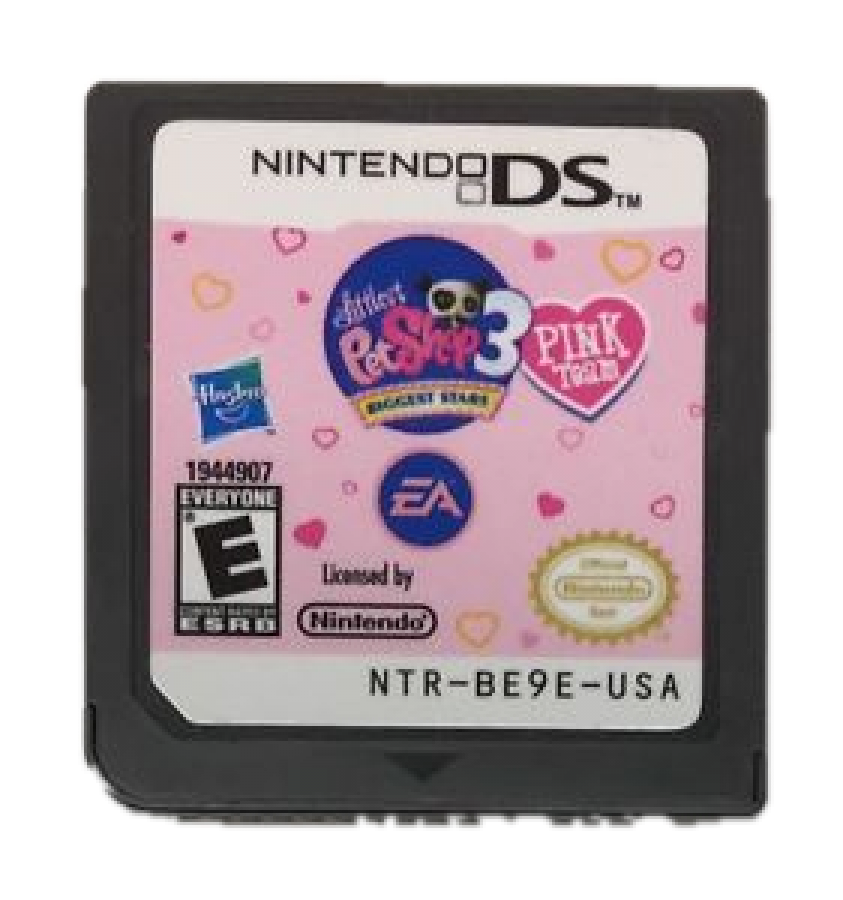 Littlest Pet Shop 3: Biggest Stars: Pink Team cartridge for Nintendo DS (DS) pet care simulation video game