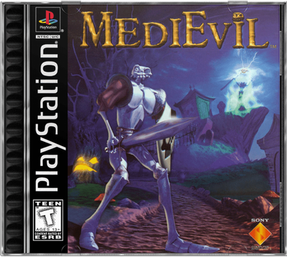 Medievil – PlayStation 1 (PS1) Front Cover Art for Medievil Playstation Game