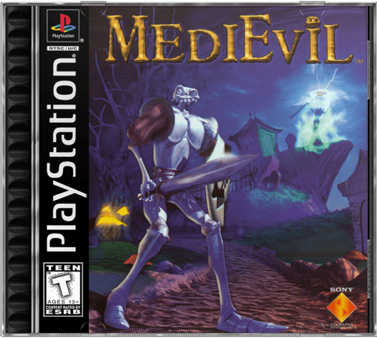 Medievil – PlayStation 1 (PS1) Front Cover Art for Medievil Playstation Game