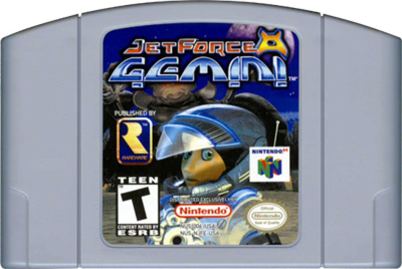Jet Force Gemini Nintendo 64 N64 video game, game only cartridge, third-person action shooter, sci-fi adventure, classic Nintendo title cartridge