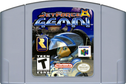 Jet Force Gemini Nintendo 64 N64 video game, game only cartridge, third-person action shooter, sci-fi adventure, classic Nintendo title cartridge