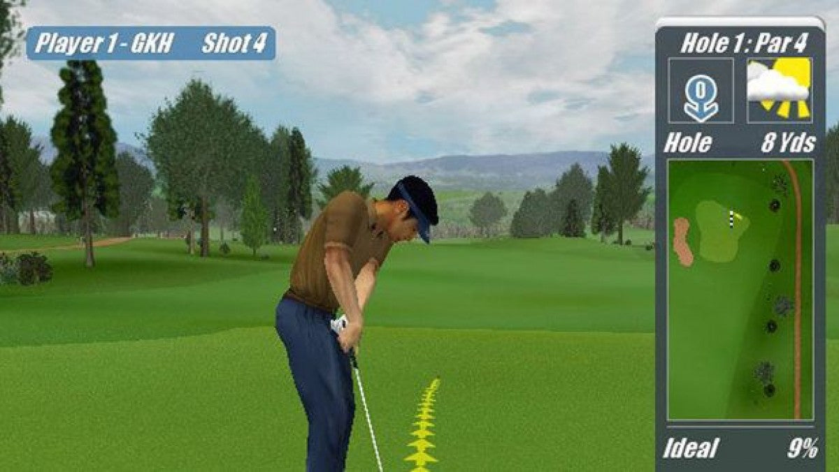 Real World Golf – PlayStation 2 (PS2) video game gameplay, golf sports simulation game.