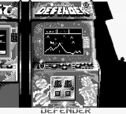 Arcade Classic 4 Defender and Joust for Game Boy, gameplay for an arcade compilation video game with classic shooter and platform gameplay, retro challenges, and fast-paced action