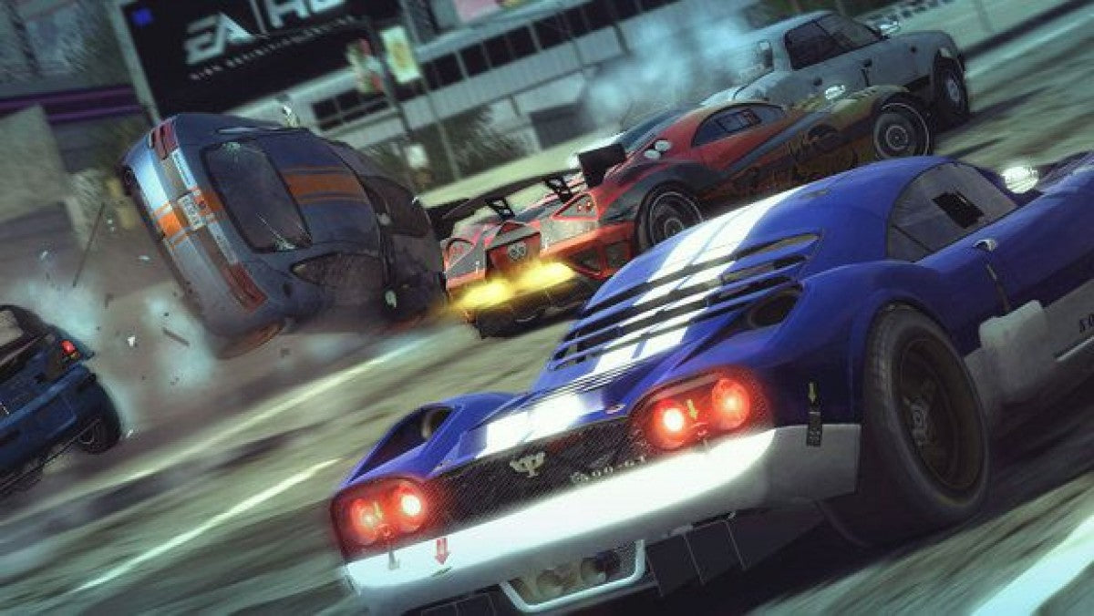 Burnout Paradise Greatest Hits retro PlayStation 3 video game Burnout Paradise open world racing high speed crashes arcade driving multiplayer action console title PlayStation 3 release gameplay