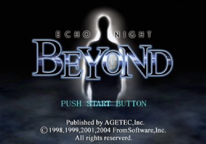 Echo Night Beyond PS2 PlayStation 2 survival horror first person adventure game ghost story space station exploration supernatural mystery retro video game title screen
