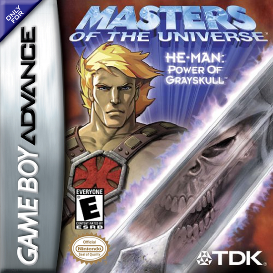Masters of the Universe cover art for Game Boy Advance (GBA) video game