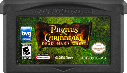 Game Boy Advance Pirates of the Caribbean Dead Man’s Chest adventure game game cartridge