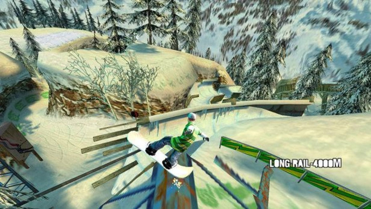 SSX On Tour retro PlayStation 2 video game featuring arcade snowboarding, downhill skiing, trick competitions and extreme sports multiplayer gameplay