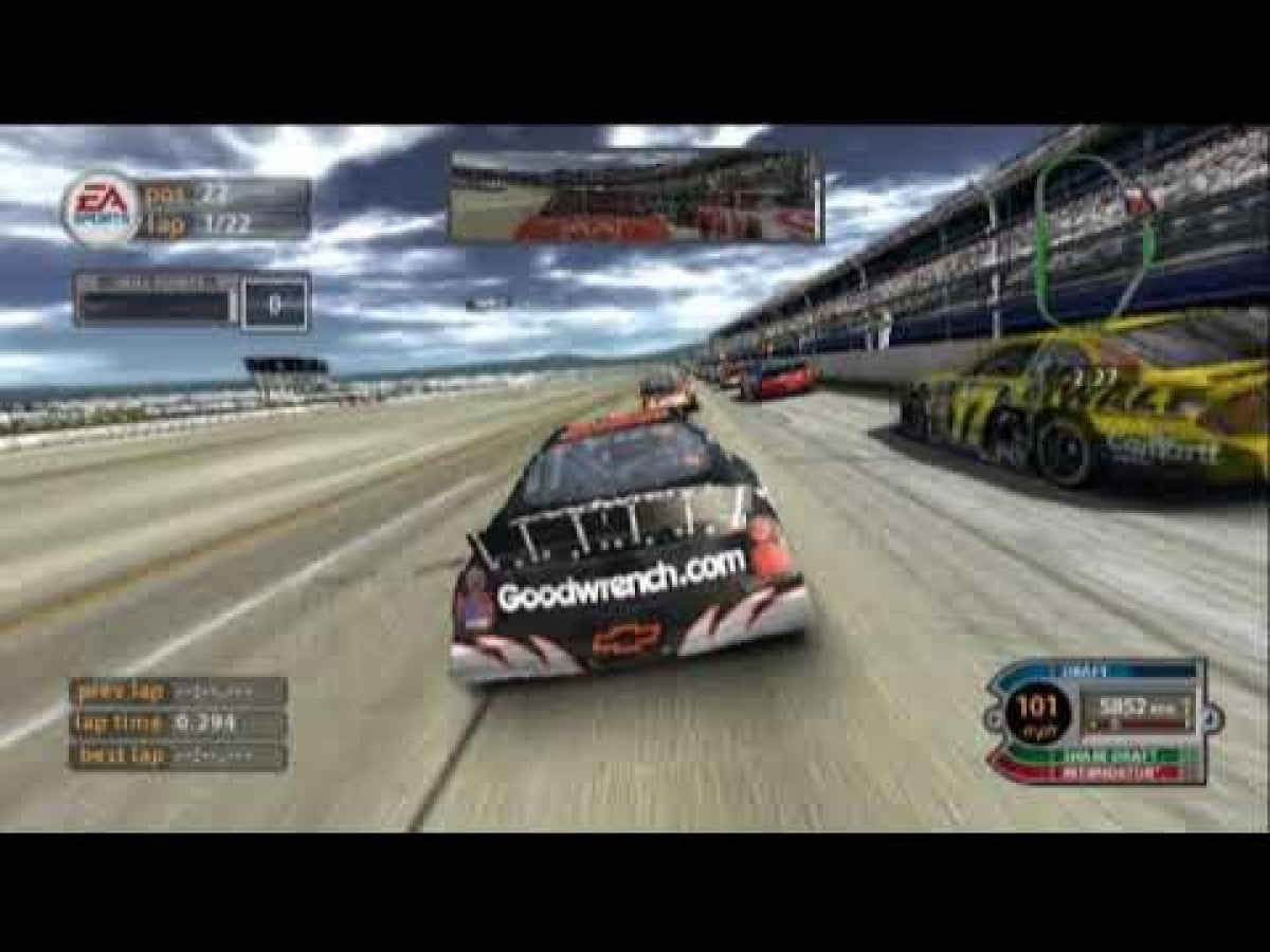 NASCAR Chase for the Cup 2005 – PlayStation 2 (PS2) stock car racing sports video game gameplay