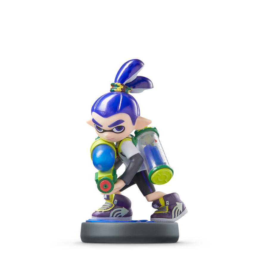 Inkling Boy Amiibo [Blue] [Splatoon] [Loose] Nintendo Amiibo figure image