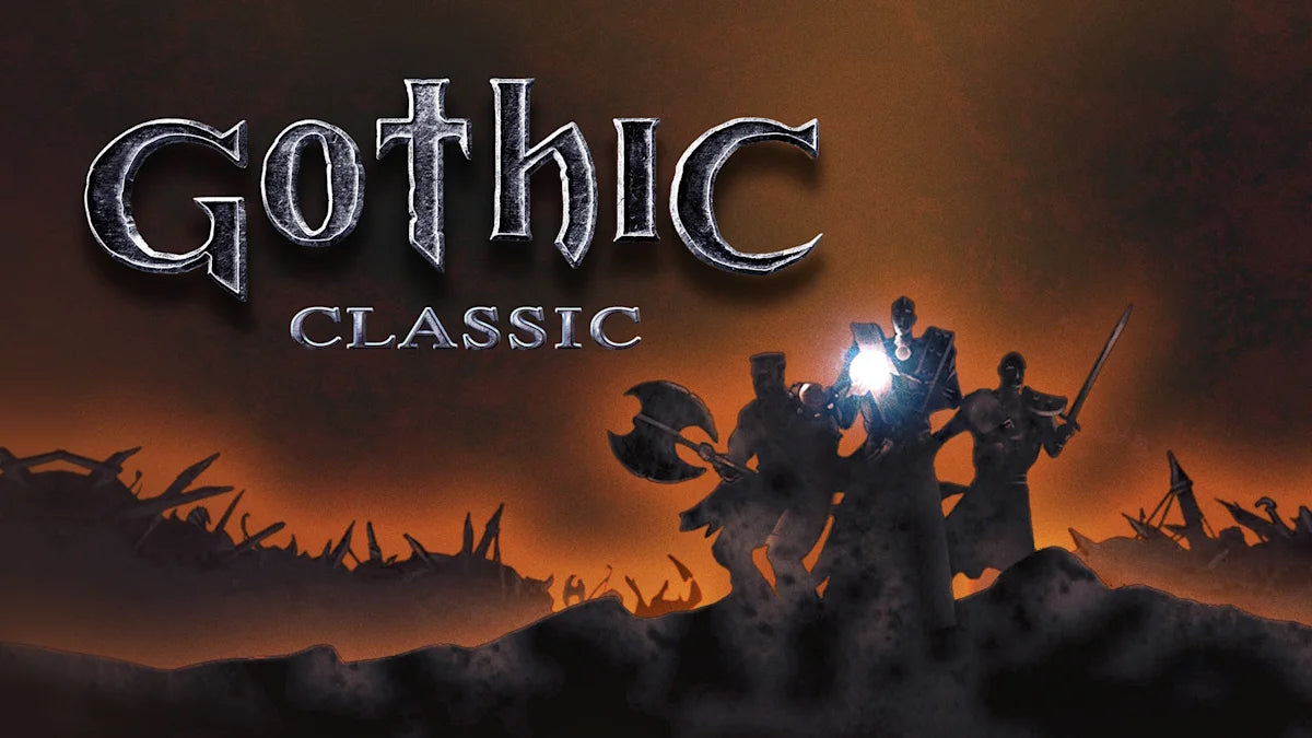 Gothic Classic Khorinis Saga Nintendo Switch for action role playing video game fans featuring open world fantasy exploration immersive storytelling character progression real time combat challenging quests medieval setting classic RPG gameplay collectible gaming appeal gameplay