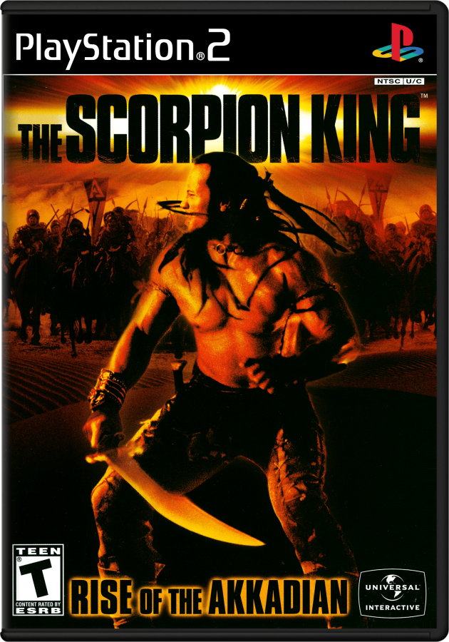 The Scorpion King Rise of the Akkadian PS2 PlayStation 2 action adventure hack and slash game retro video game cover art