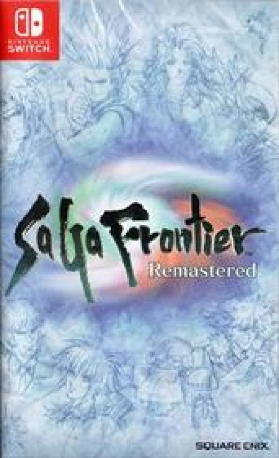 SaGa Frontier Remastered Nintendo Switch NS for role playing video game fans featuring multiple protagonists branching storylines open world exploration turn based combat character development unique abilities party customization and enhanced remastered visuals collectible gaming appeal front