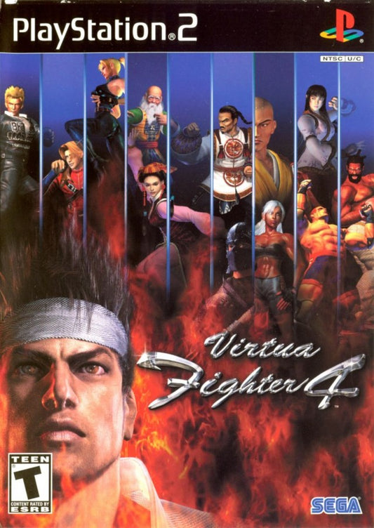 Virtua Fighter 4 for PlayStation 2 3D fighting game featuring martial arts combat diverse fighters arcade mode and competitive versus gameplay cover