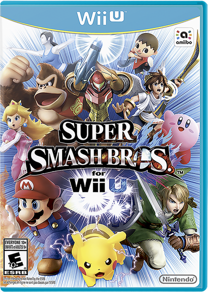 Super Smash Bros for Wii U cover art for Nintendo Wii U WiiU video game