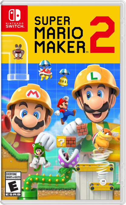 Super Mario Maker 2 cover art for Nintendo Switch NS video game