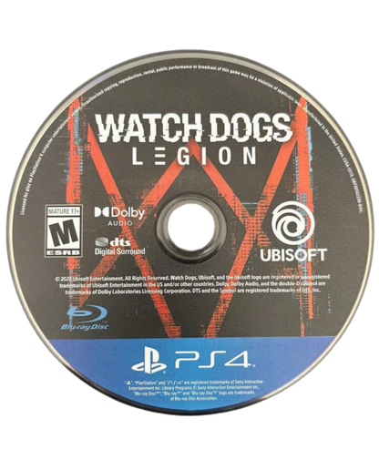 Watch Dogs Legion PS4 inspired design featuring open world hacking action aesthetic futuristic London setting resistance movement gameplay advanced surveillance technology recruit anyone mechanics cyberpunk inspired urban adventure cinematic Ubisoft presentation disc