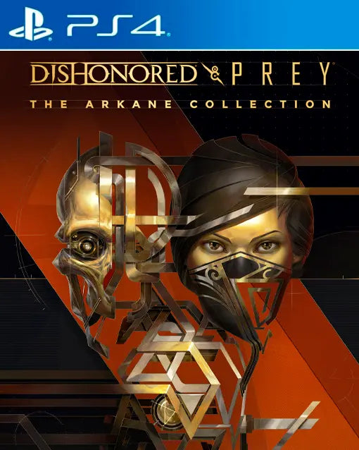 Dishonored and Prey: The Arkane Collection for PS4 featuring immersive first-person action and stealth gameplay from Arkane Studios cover art