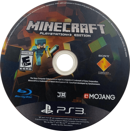 Minecraft [PlayStation 3 Edition] disc for PlayStation 3 (PS3) video game