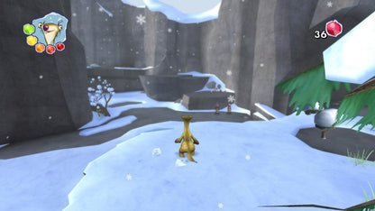 Ice Age: Dawn of the Dinosaurs gameplay for Xbox 360 (X360) action-adventure platformer video game