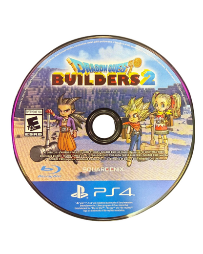 Dragon Quest Builders 2 PS4 game featuring sandbox building gameplay, creative world-building, and action RPG adventure in the Dragon Quest universe disc