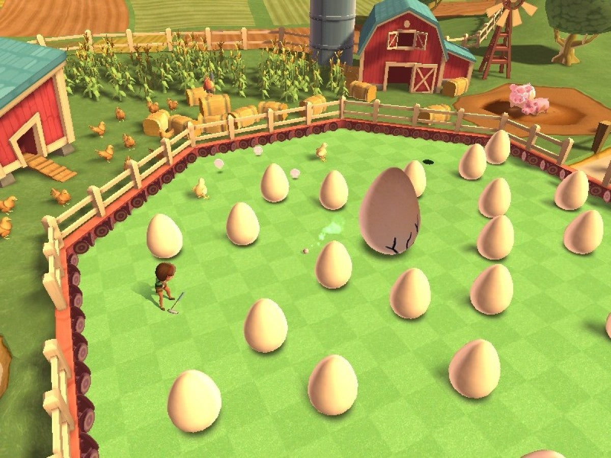 Carnival Games Mini Golf Nintendo Wii video game, motion-controlled sports mini-games, family-friendly party gameplay, Wii console title gameplay screenshot