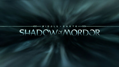 Middle Earth: Shadow of Mordor – PlayStation 4 (PS4) video game title screen, action adventure game