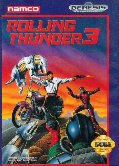 Rolling Thunder 3 cover art for Sega Genesis (GEN) video game