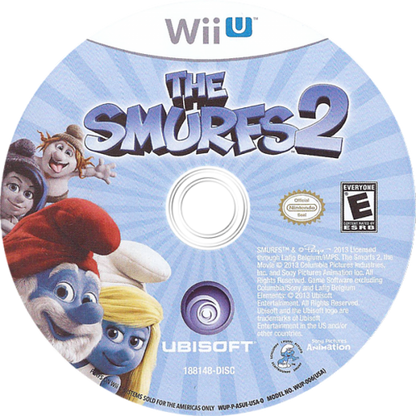 The Smurfs 2 disc cover art for Nintendo Wii U (WiiU) video game