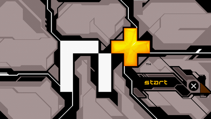 N+ start screen for PlayStation Portable (PSP) action platformer game