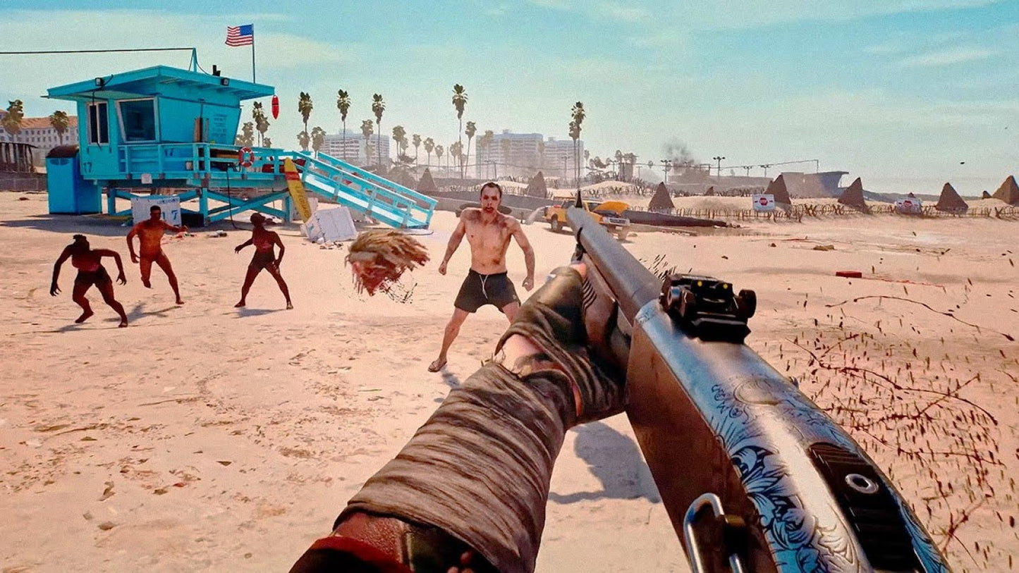 Dead Island 2 PlayStation 4 PS4 for action horror video game fans featuring zombie survival gameplay intense melee combat open world exploration weapon crafting gruesome undead battles character abilities chaotic California setting dark humor and cinematic adventure collectible gaming appeal gameplay