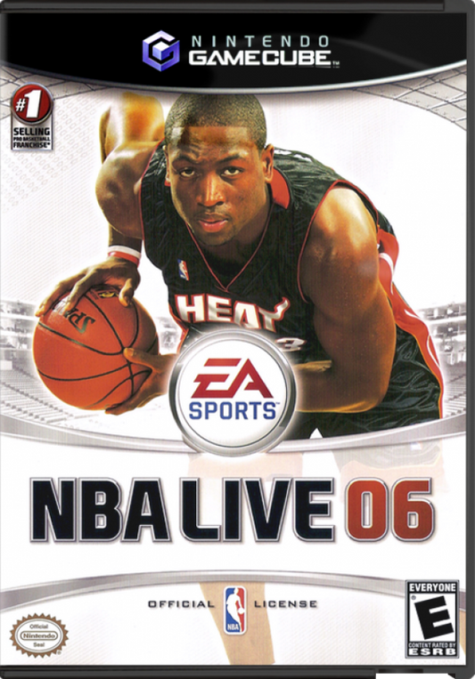 NBA Live 06 cover art for GameCube (GC) video game