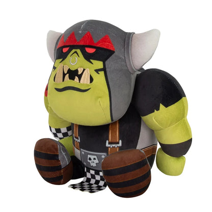 Goff Ork Boy 12 Inch Plush Warhammer 40,000 collectible plush toy featuring Goff Ork Boy character iconic green Ork skin brutal sci fi warrior design grimdark tabletop gaming theme soft stuffed figure 12 inch display size Games Workshop merchandise Warhammer collection shelf decor gaming fan gift and collectible appeal
