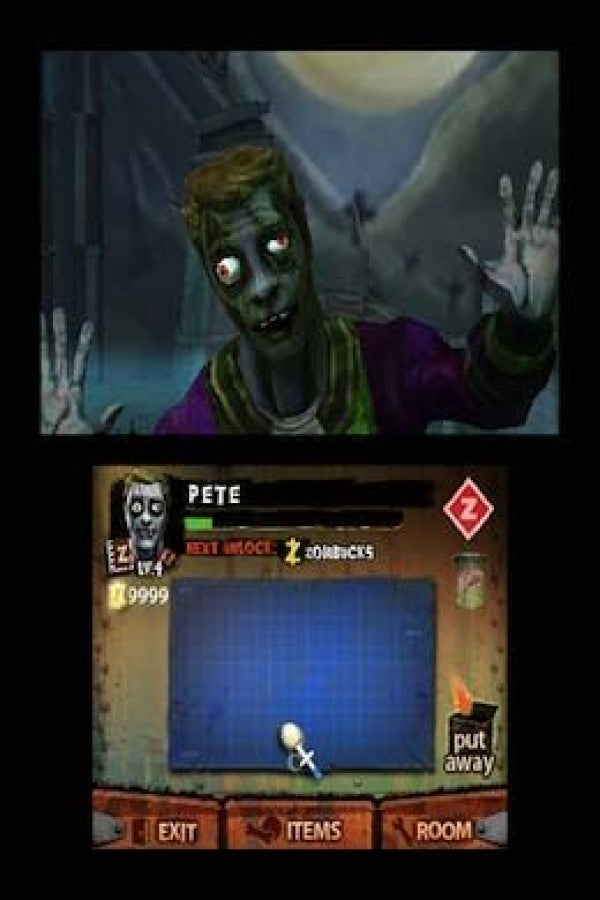 Pet Zombies gameplay for Nintendo 3DS (3DS) pet simulation video game