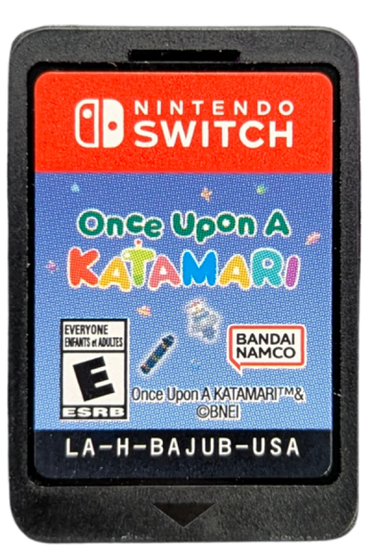 Once Upon A Katamari Nintendo Switch whimsical rolling puzzle adventure game fairy tale theme rolling up objects to restore stories creative gameplay King of All Cosmos colorful worlds cartridge