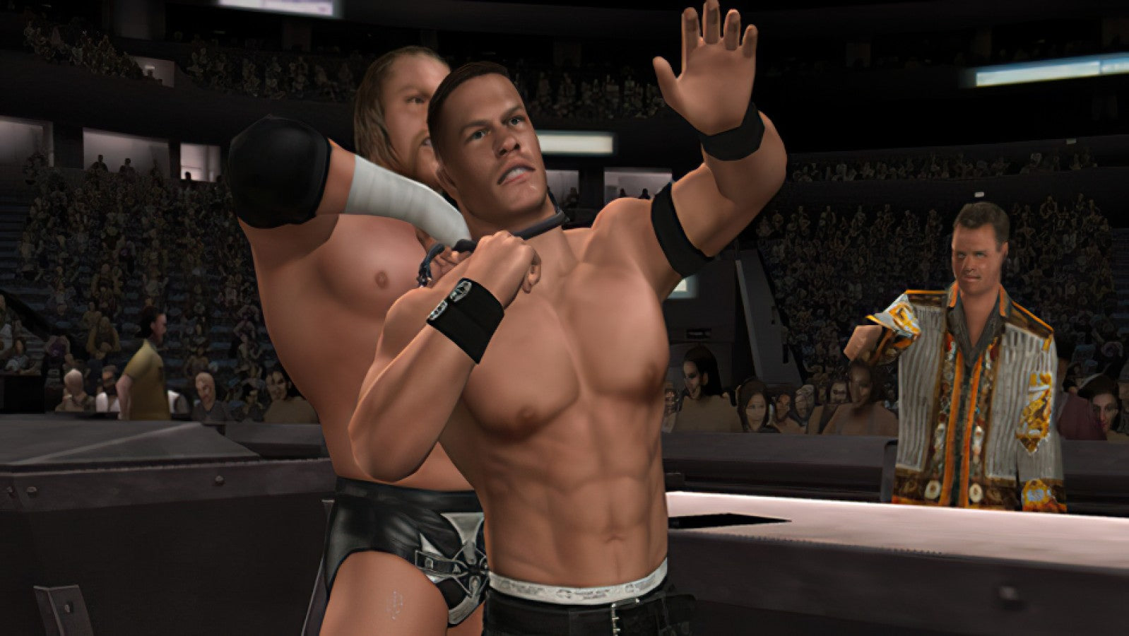 WWE SmackDown vs Raw 2007 retro PlayStation 2 video game WWE wrestling sports entertainment fighting multiplayer career mode arcade combat console title PlayStation 2 release gameplay