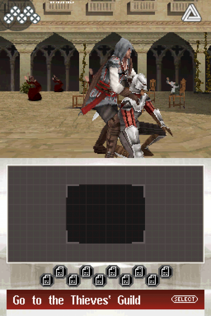 Assassin’s Creed II Discovery for Nintendo DS side scrolling action adventure game featuring stealth platforming missions historical settings puzzle elements and a unique handheld Assassin’s Creed gameplay experience gameplay