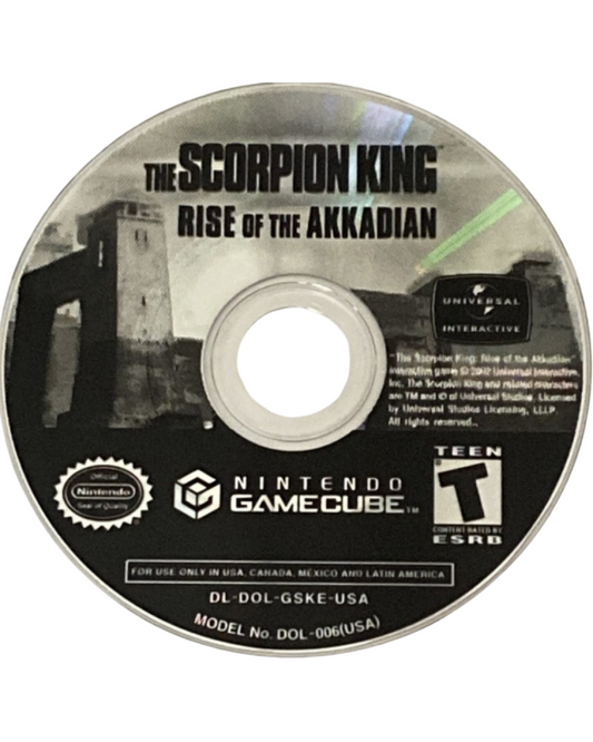 The Scorpion King: Rise of the Akkadian cover art for Nintendo GameCube (GC) action adventure disc