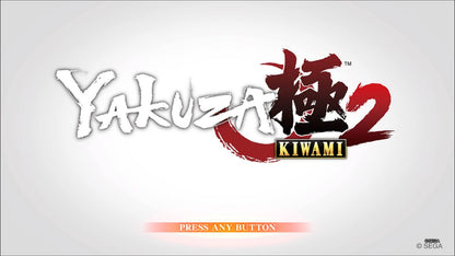 Yakuza Kiwami 2 [Steelbook Edition] – PlayStation 4 (PS4) video game title screen, action-adventure role-playing game.