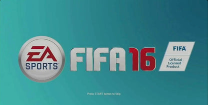 FIFA 16 title screen for PlayStation 3 (PS3) video game 