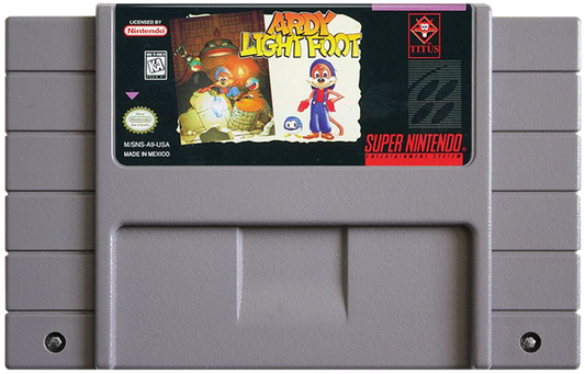 Ardy Light Foot cartridge for Super Nintendo Entertainment System (SNES) retro video game