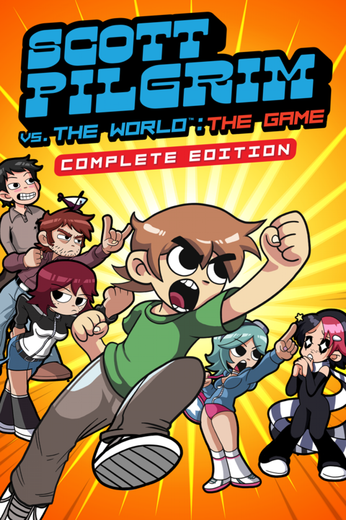 Scott Pilgrim vs. The World: The Game Complete Edition Nintendo Switch featuring retro beat ‘em up action and full DLC content front cover