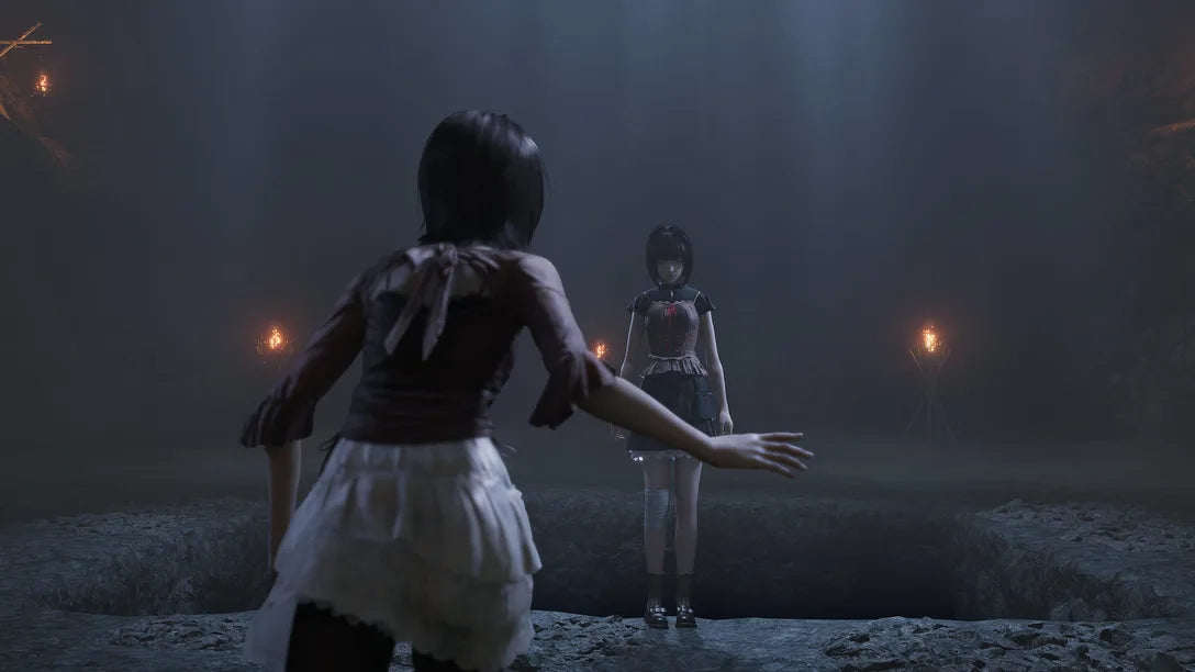 Fatal Frame II Crimson Butterfly Remake PlayStation 5 PS5 for survival horror video game fans featuring supernatural ghost encounters camera based combat eerie Japanese village exploration psychological horror puzzle solving haunting atmosphere twin sisters storyline and immersive cinematic horror gameplay collectible gaming appeal gameplay