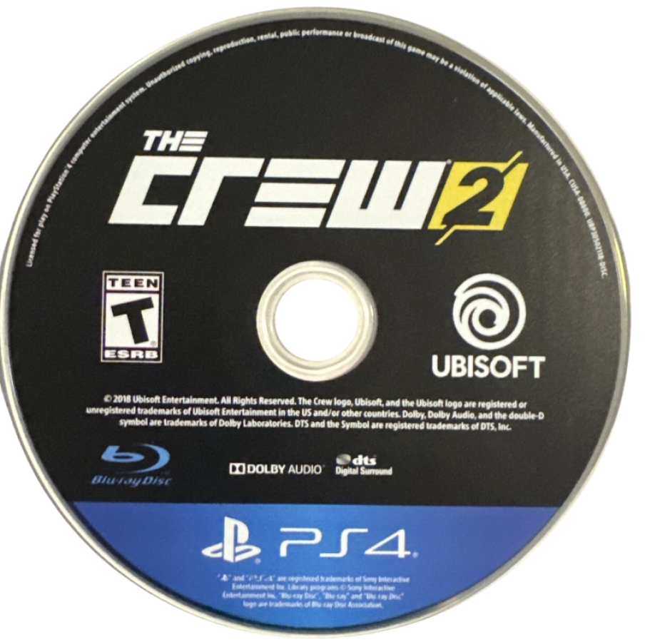 The Crew 2 – PlayStation 4 (PS4) video game disc, open-world racing