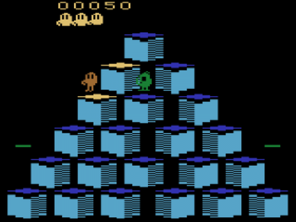 Q*bert gameplay art for Atari 2600 (2600) video game