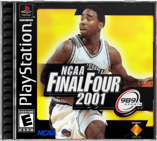 NCAA Final Four 2001 cover art for PlayStation 1 (PS1) video game
