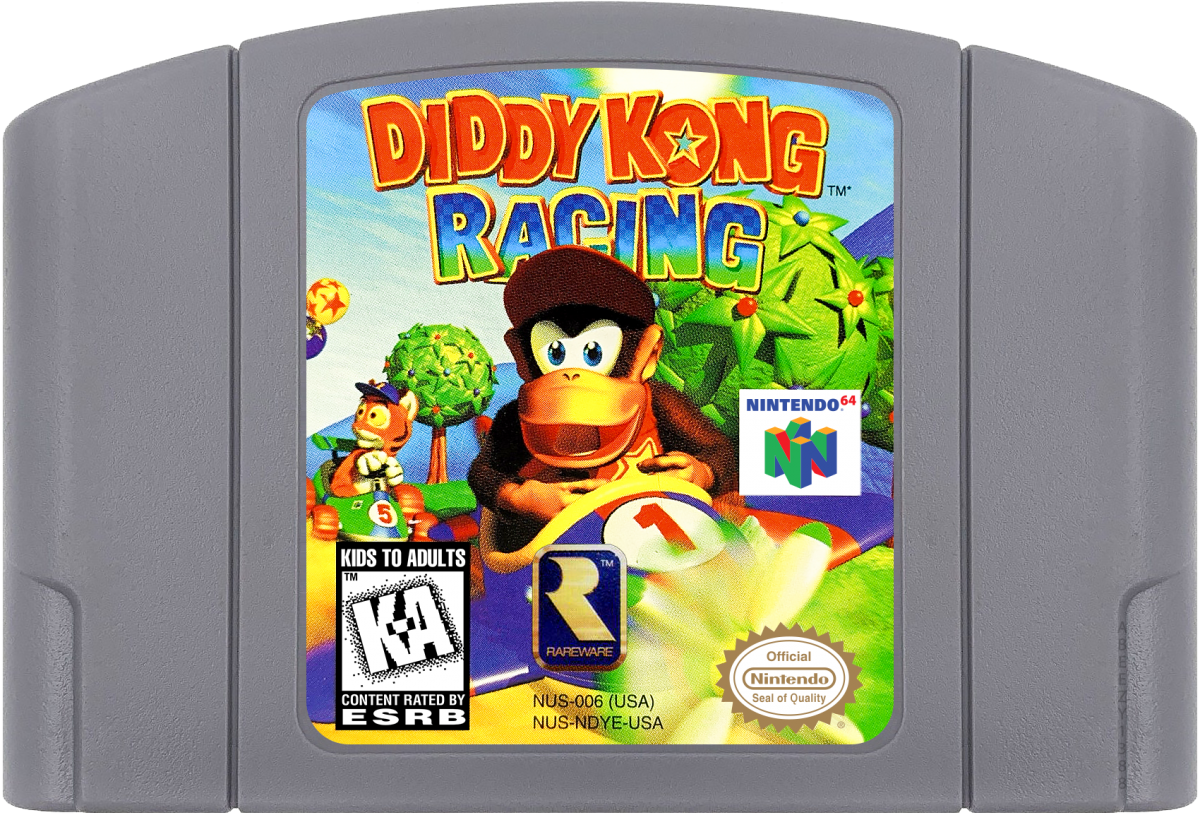 Diddy Kong Racing Cartridge for Nintendo 64 (N64) video game