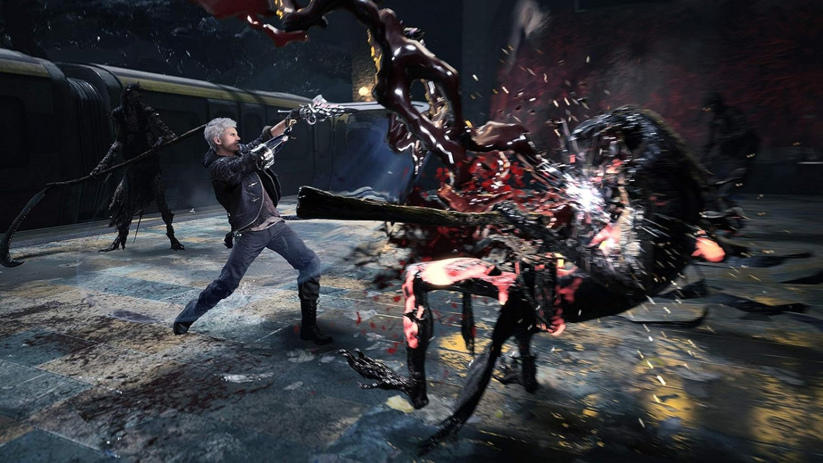 Devil May Cry 5 – PlayStation 4 (PS4) video game gameplay, action hack-and-slash by Capcom