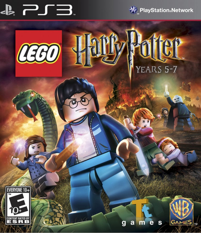 Lego Harry Potter Years 5-7 for PlayStation 3 featuring fun lego action adventure gameplay cover art